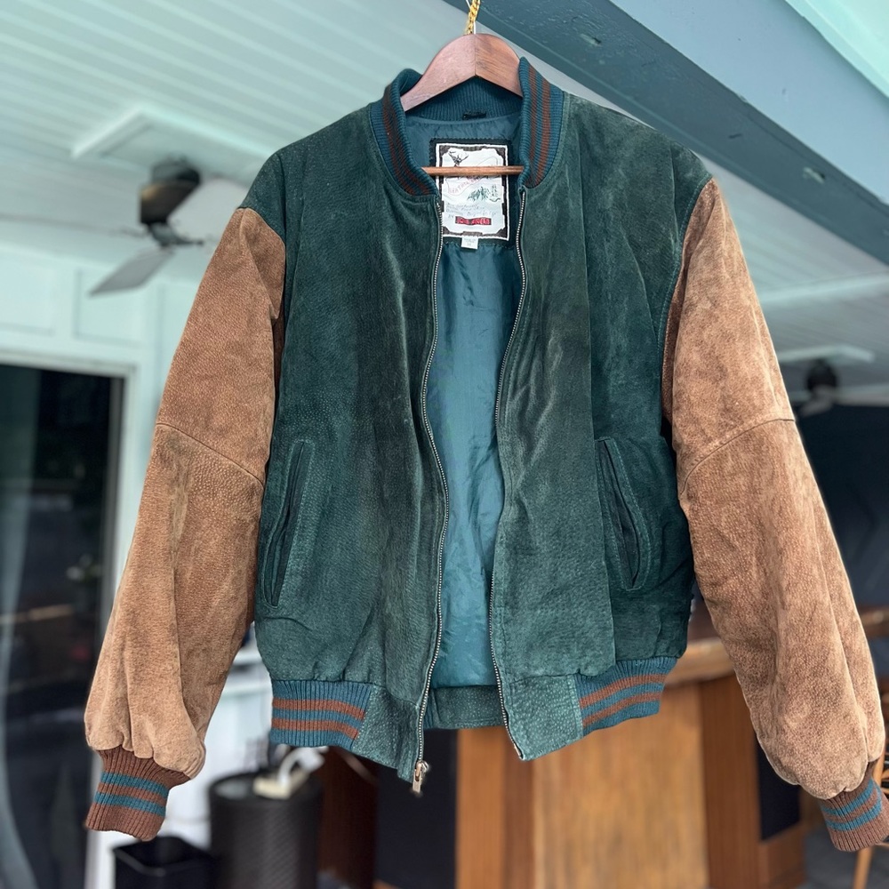 RARE Vintage 80s Leather Jacket by Luis Alvear